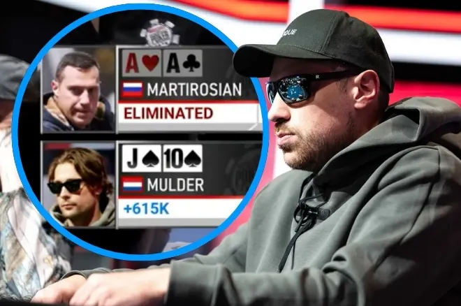 A Artur Martirosian le rompen los ases dos veces seguidas y cae como burbuja del High Roller de US0.000 en la WSOP 2026