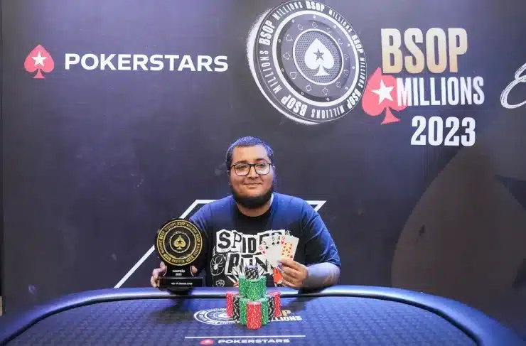 ¡Choka esos cinco, parcero! Núñez se lleva a Colombia el trofeo del torneo PLO5 PKO de las BSOP Millions