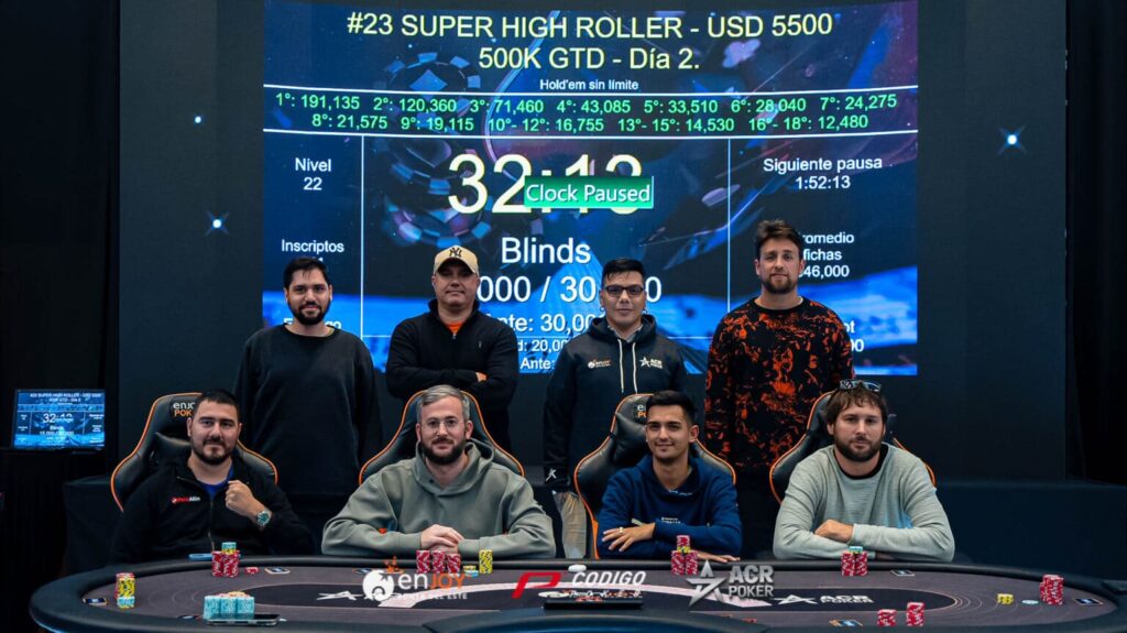 Macchiarelli se adueñó del trofeo en el evento más costoso del Enjoy Poker Tour