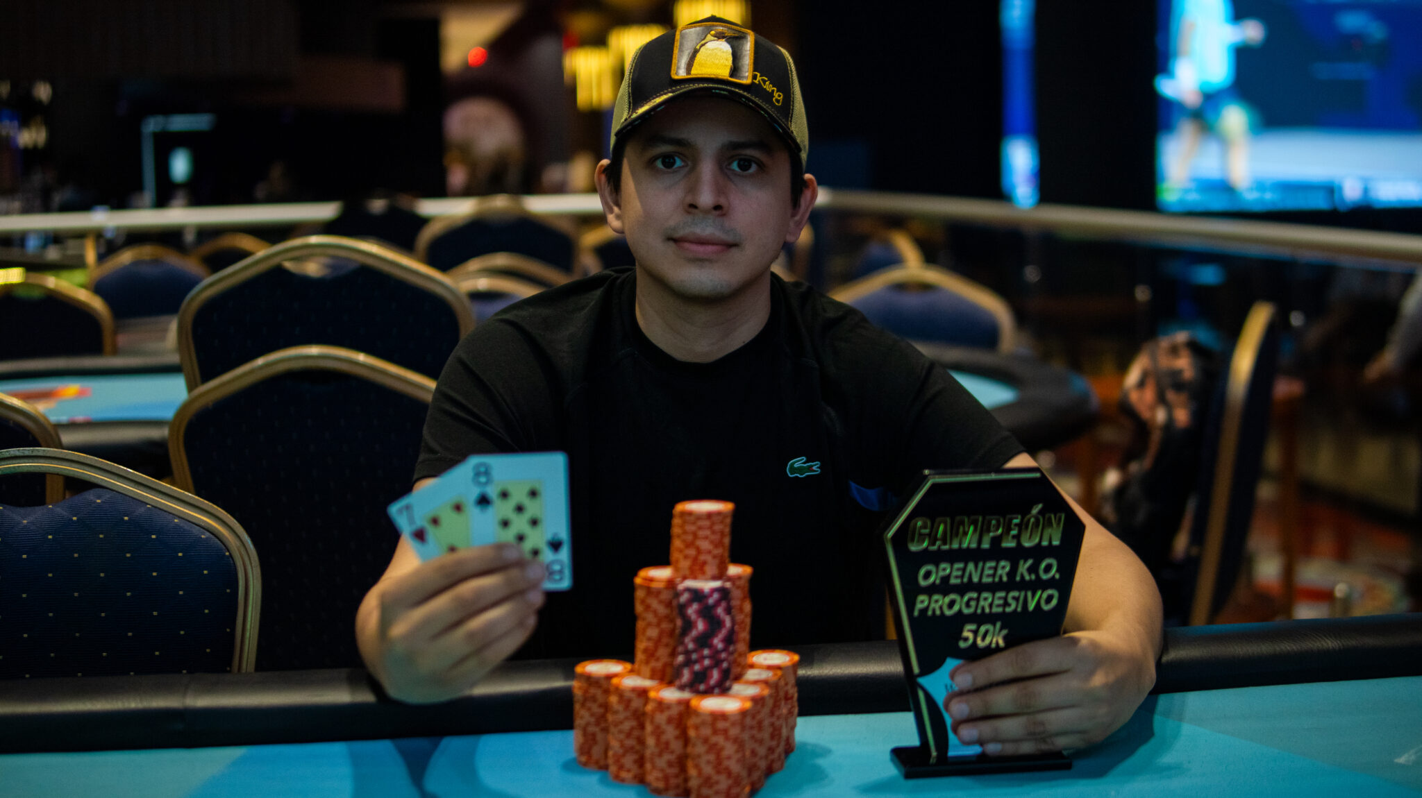 Reyes levantó el primer trofeo en el Waymore, en una definición entre colombianos
