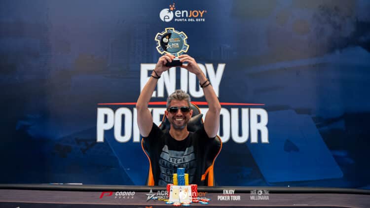 Morales encabezó un podio completamente argentino en el High Roller del Enjoy Poker Tour