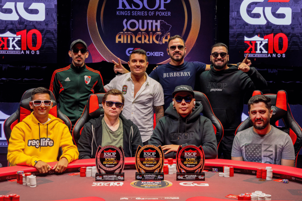 Macchiarelli trepó al cajón más alto del podio que se tomaron los hispanos en el Monster 8-Max Knockout de las KSOP South America
