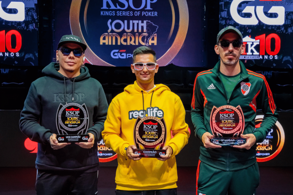 Macchiarelli trepó al cajón más alto del podio que se tomaron los hispanos en el Monster 8-Max Knockout de las KSOP South America