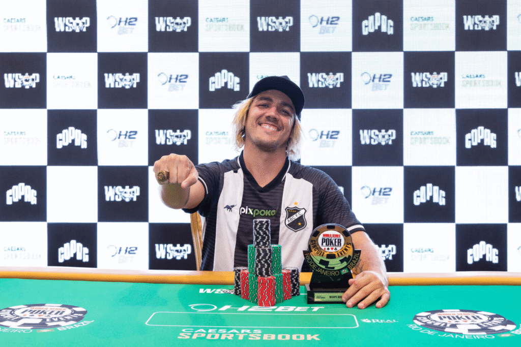 Del Valle escoltó a Bourgeois en la lucha por el último anillo de la parada brasileña del WSOPC
