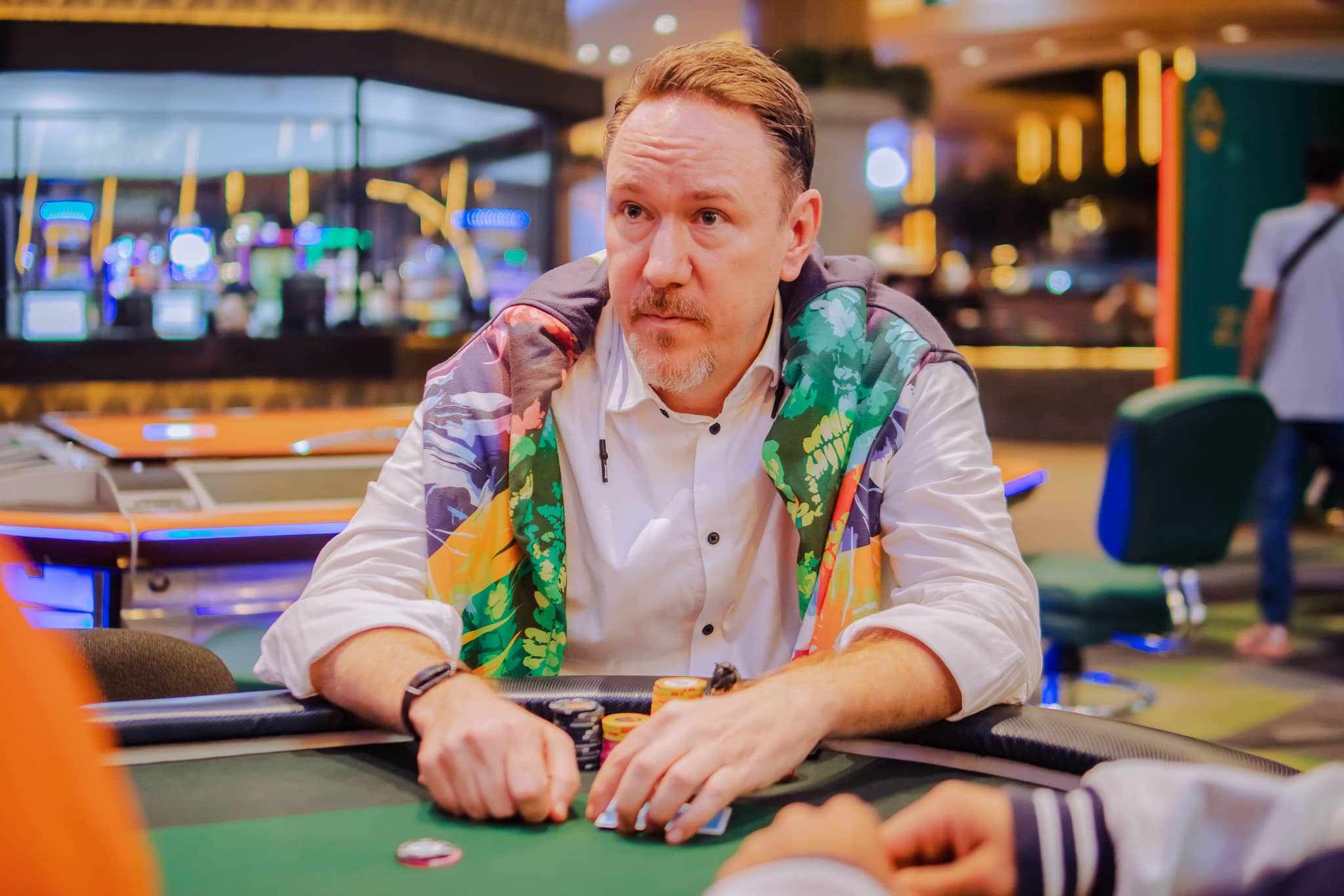Gerber tuvo el paso más firme al avanzar en el inicio del High Roller, en el despegue del Zortea Poker Open