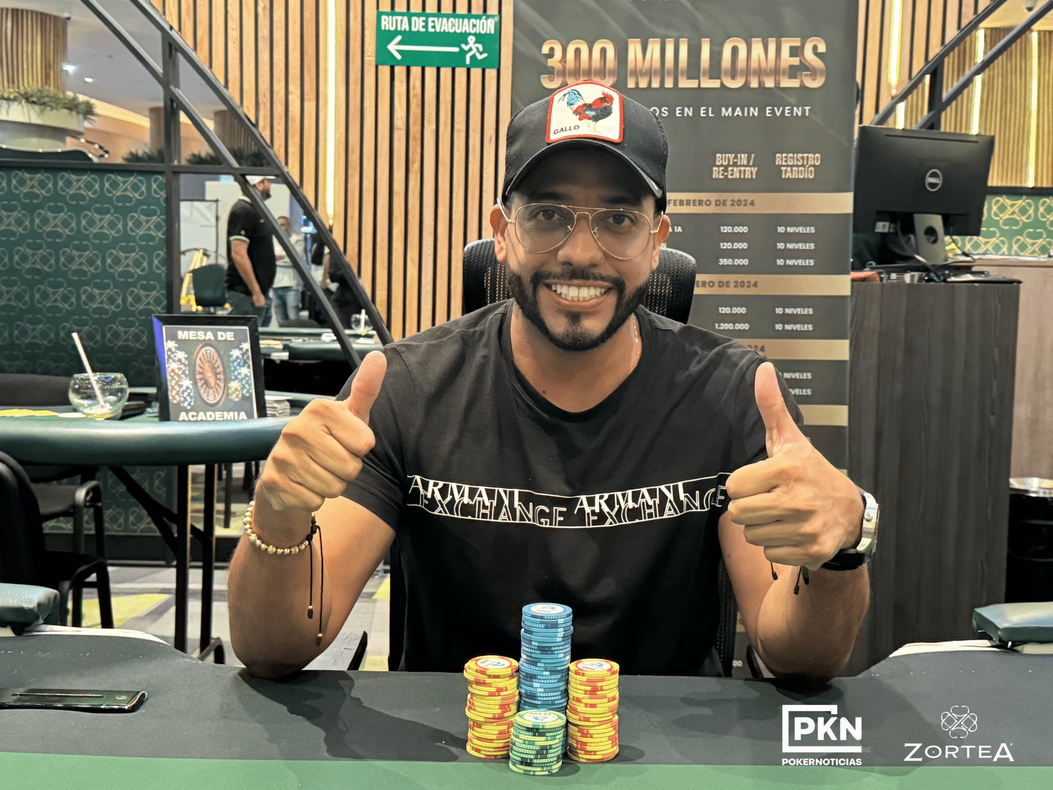 Sáenz condujo el vuelo 1B en el Festival 300M GTD del Zortea – Evento Principal – Zortea Poker Room – Festival Zortea Poker Room