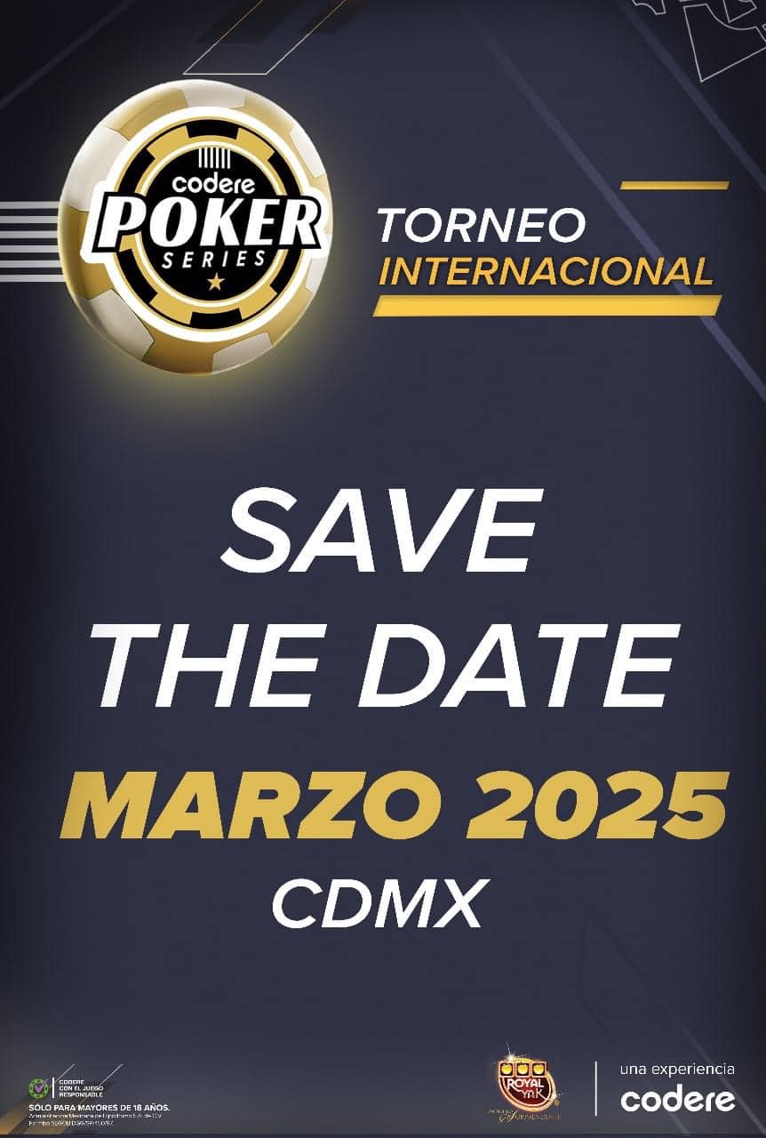 Codere Poker Series Anuncia un Evento Internacional en México para 2025