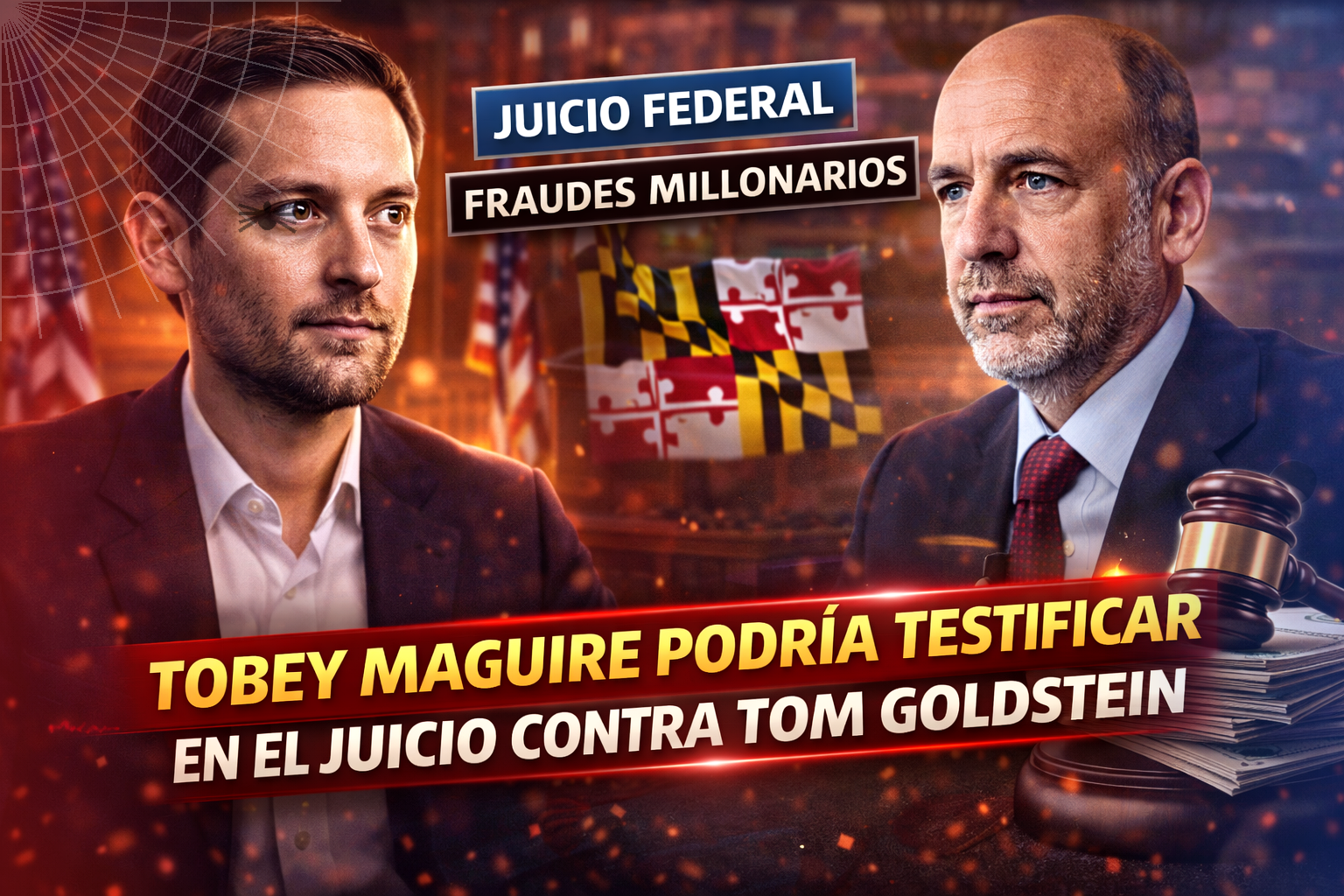 Tobey Maguire, posible testigo por caso Goldstein
