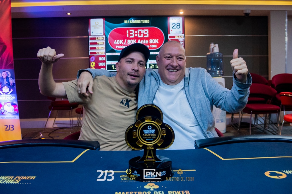 Salgado consiguió su título entre los Maestros del Poker en el último turno