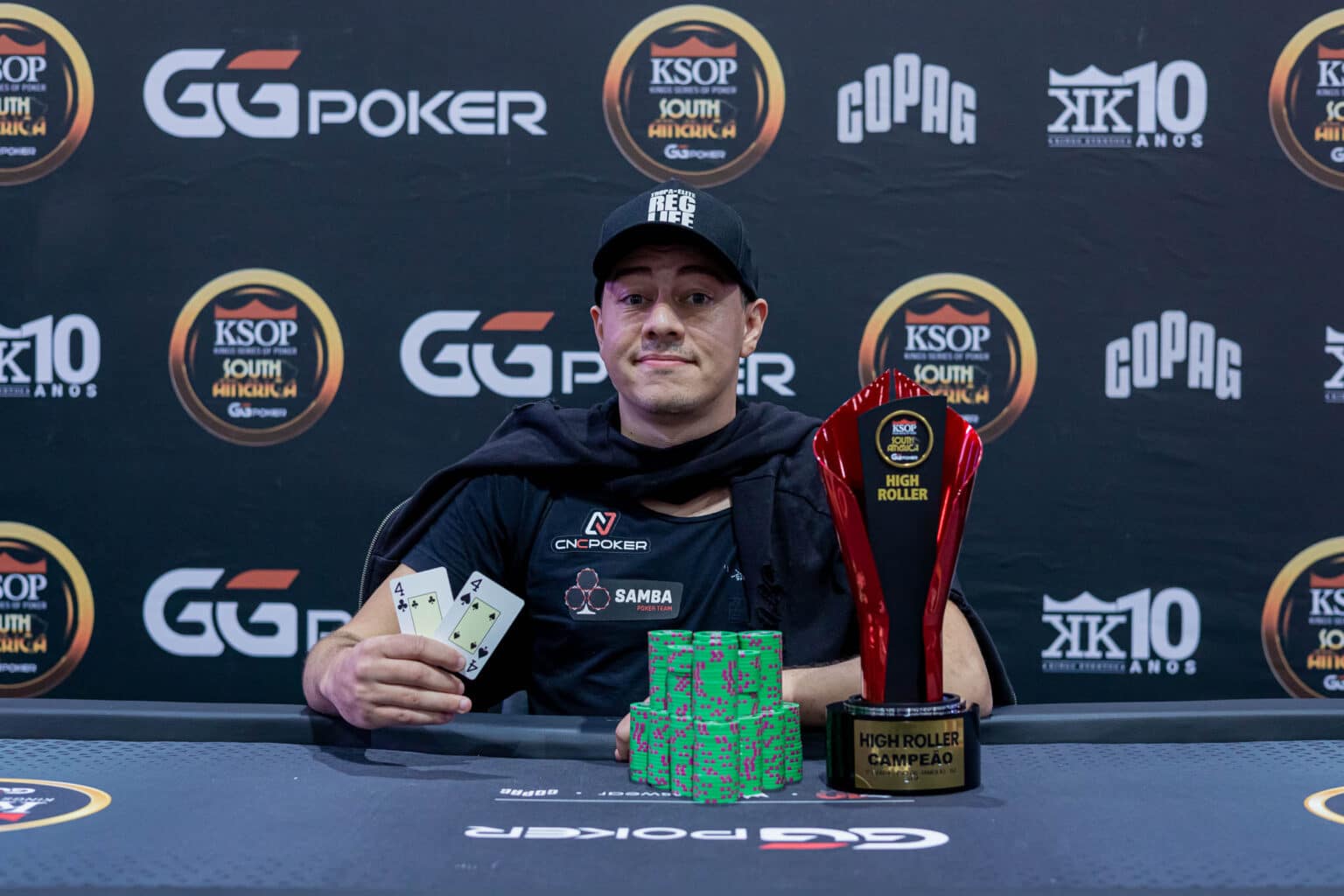 Dias cerró de la mejor forma las KSOP South America, al coronarse en el High Roller