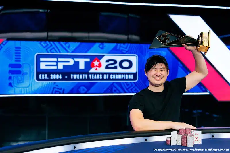 Song selló el primer cobro millonario en su carrera y se quedó con el trofeo más importante del EPT Barcelona