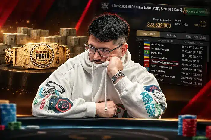 Fernando Liaño firma un histórico cuarto puesto en el Main Event de las WSOP Online por US$1,8 millones