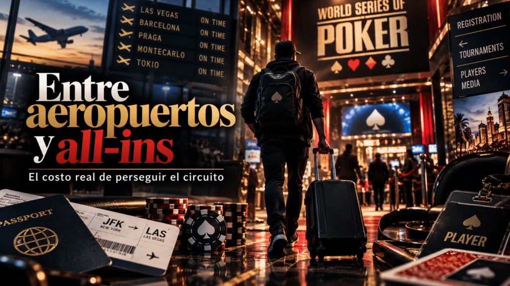 Vivir de torneo en torneo: la realidad detrás del sueño de ser jugador profesional de poker