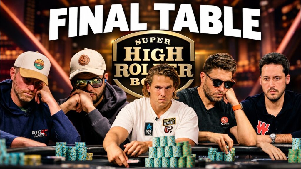 Adrián Mateos vuelve a brillar entre la élite: mesa final y US5.000 en el Super High Roller Bowl XI