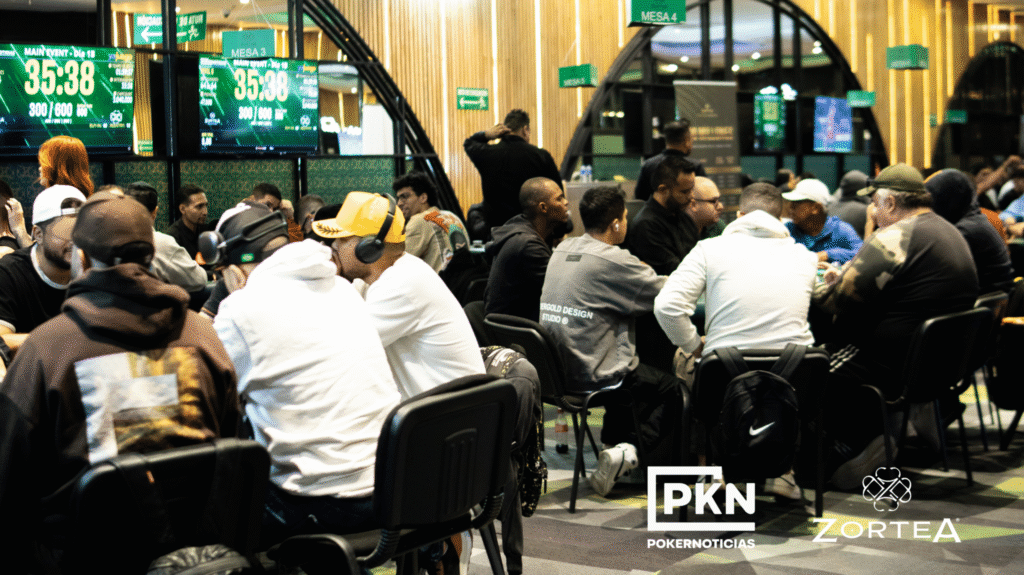 Sáenz condujo el vuelo 1B en el Evento Principal del carnaval de los paños que se vive en el Zortea Poker Room